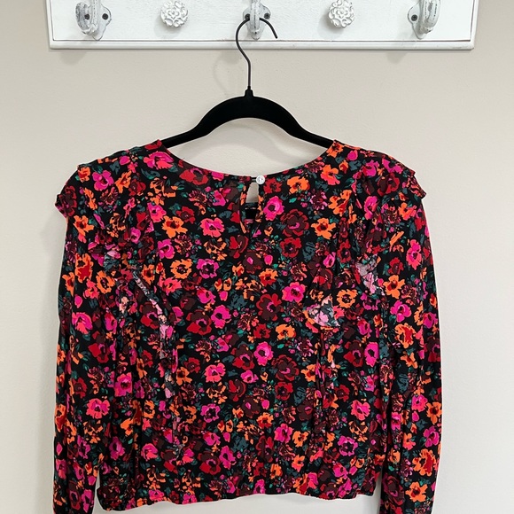 Wild Fable Women’s Long Sleeve Floral Top - Size Large - Picture 7 of 7